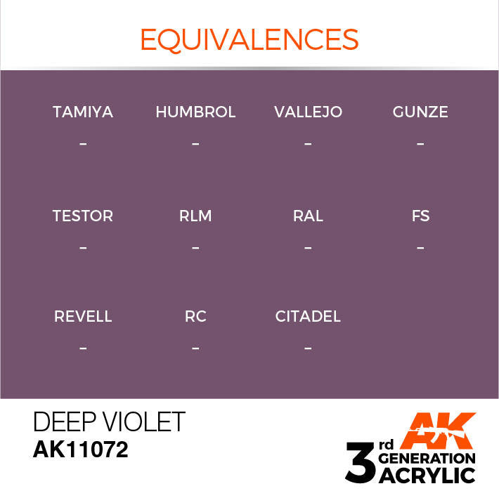 AK Interactive 3G Acrylic Deep Violet AK11072