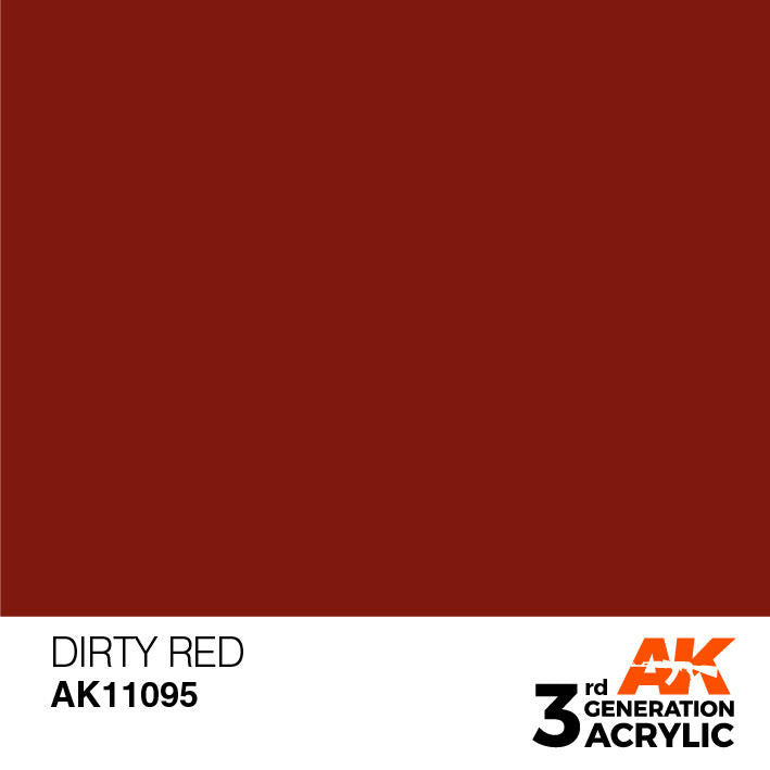AK Interactive 3G Acrylic Dirty Red AK11095