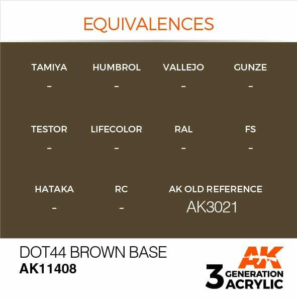 AK Interactive 3G Acrylic DOT44 Brown Base AK11408