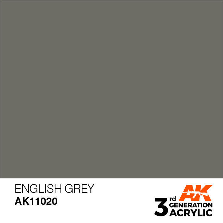 AK Interactive 3G Acrylic English Grey AK11020