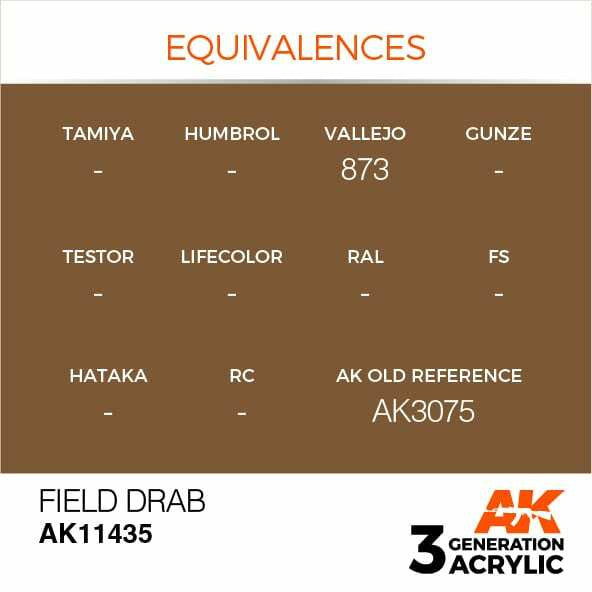 AK Interactive 3G Acrylic Field Drab AK11435