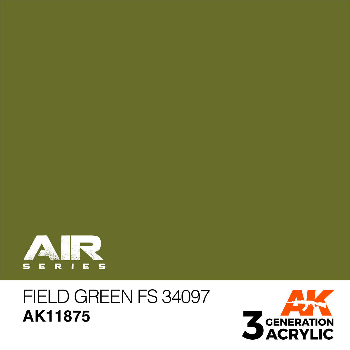 AK Interactive 3G Acrylic Field Green FS 34097 AK11875