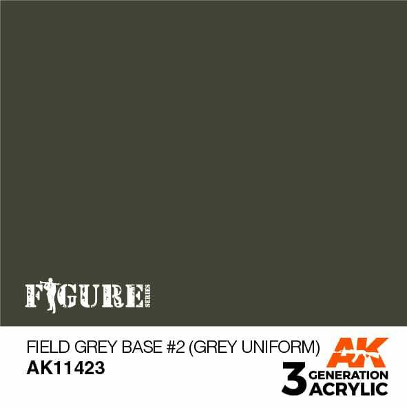 AK Interactive 3G Acrylic Field Grey Base #2 Grey Uniform AK11423