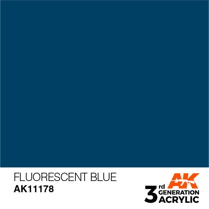 AK Interactive 3G Acrylic Fluorescent Blue AK11178