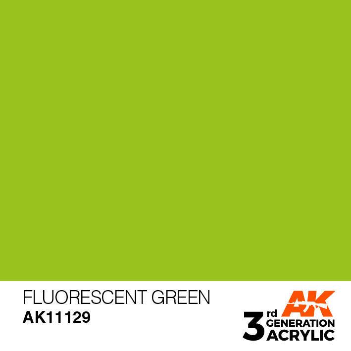 AK Interactive 3G Acrylic Fluorescent Green AK11129