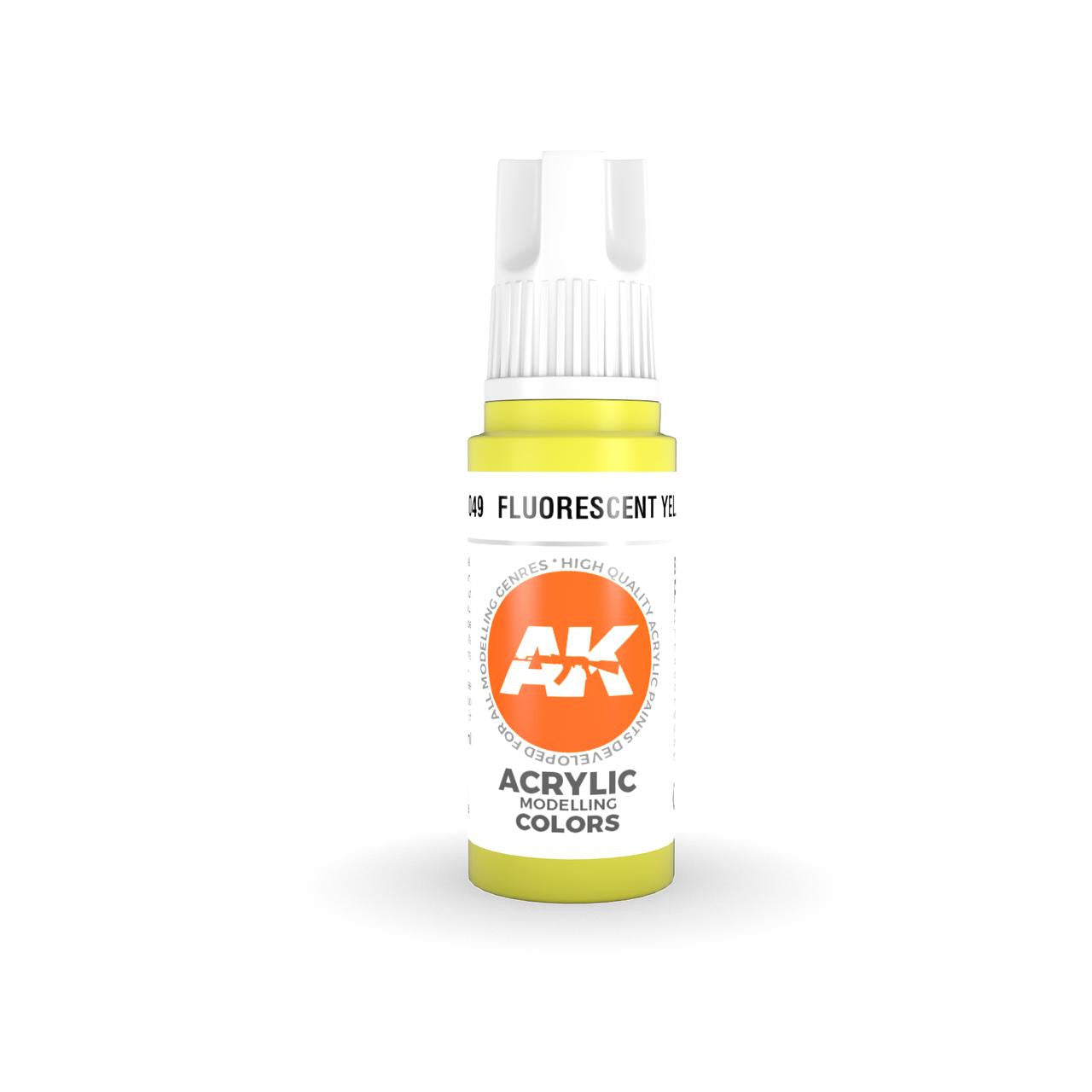 AK Interactive 3G Acrylic Fluorescent Yellow AK11049