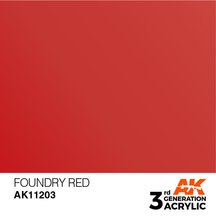 AK Interactive 3G Acrylic Foundry Red AK11203