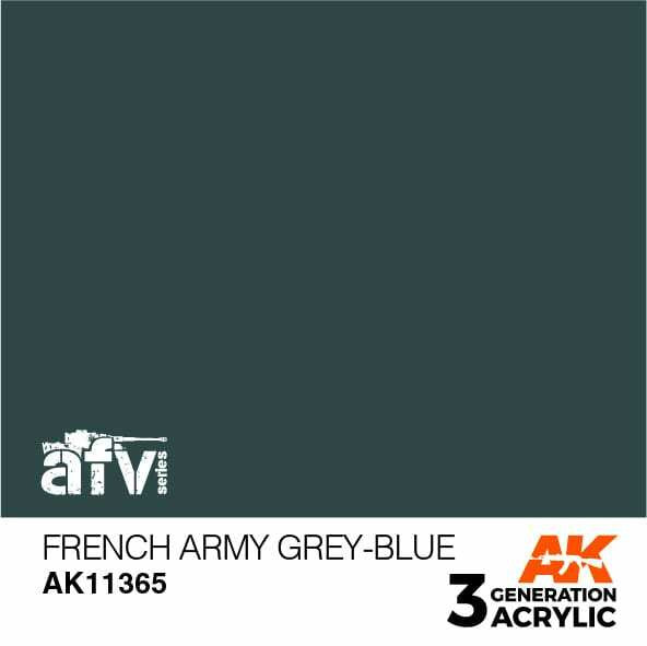 AK Interactive 3G Acrylic French Army Grey-Blue AK11365