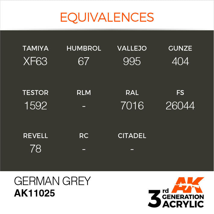 AK Interactive 3G Acrylic German Grey AK11025