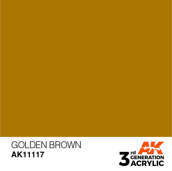 AK Interactive 3G Acrylic Golden Brown AK11117