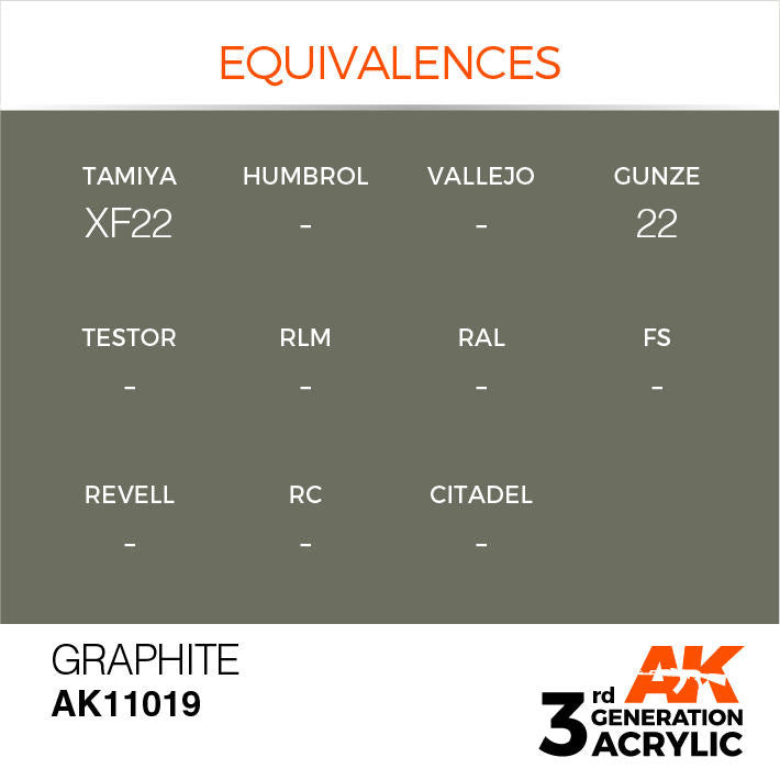 AK Interactive 3G Acrylic Graphite AK11019