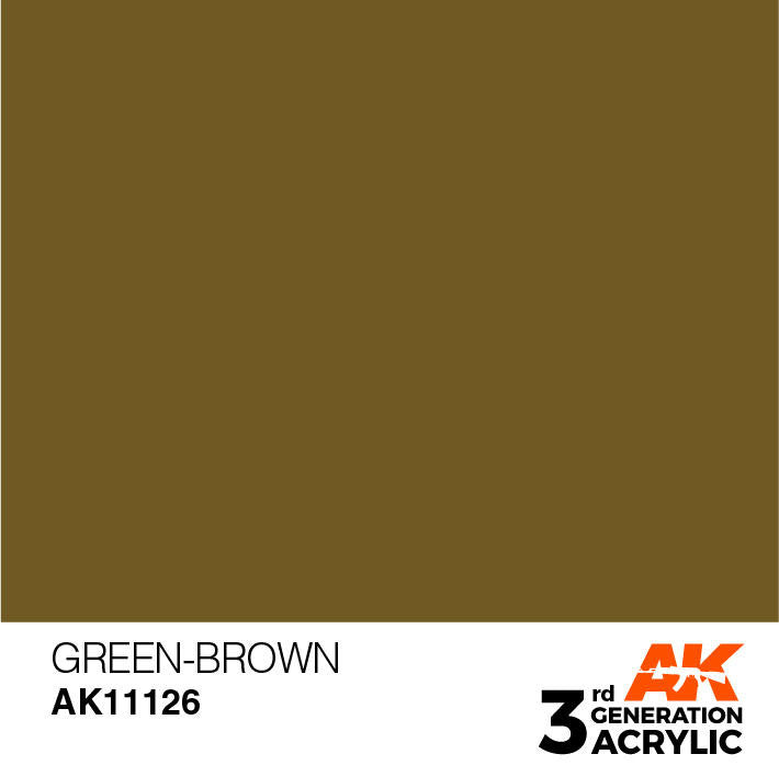 AK Interactive 3G Acrylic Green Brown AK11126