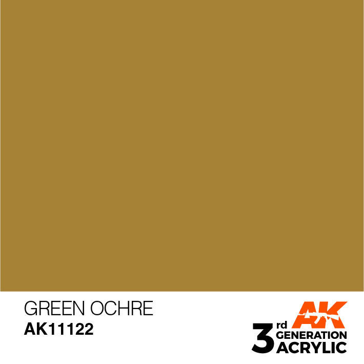 AK Interactive 3G Acrylic Green Ochre AK11122
