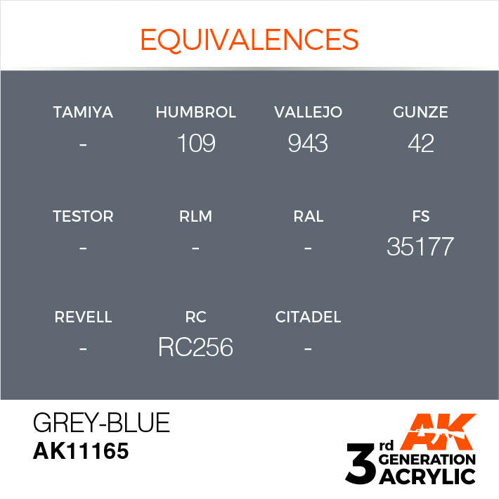 AK Interactive 3G Acrylic Grey Blue AK11165
