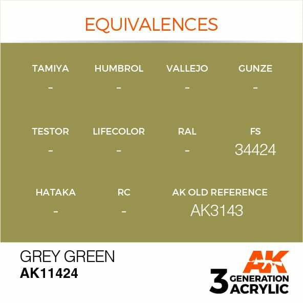 AK Interactive 3G Acrylic Grey Green AK 11424