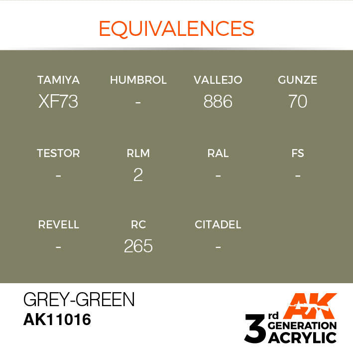 AK Interactive 3G Acrylic Grey Green AK11016