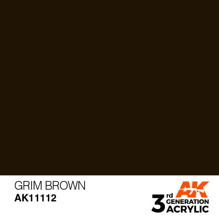 AK Interactive 3G Acrylic Grim Brown AK11112