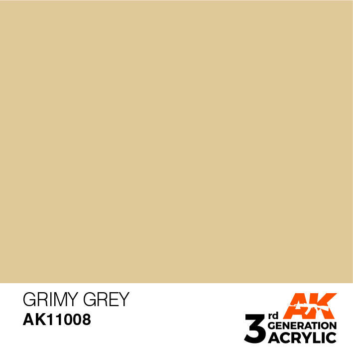 AK Interactive 3G Acrylic Grimy Grey AK11008