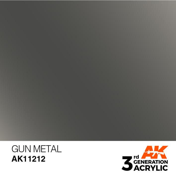 AK Interactive 3G Acrylic Gun Metal AK11212
