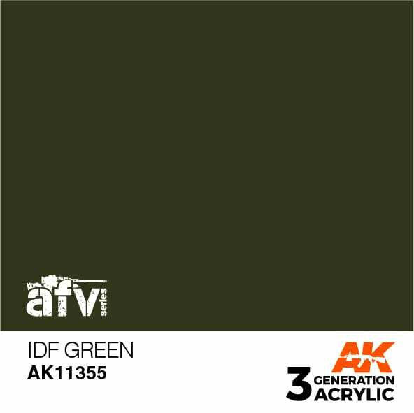 AK Interactive 3G Acrylic IDF Green AK11355