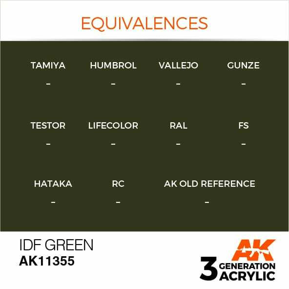 AK Interactive 3G Acrylic IDF Green AK11355