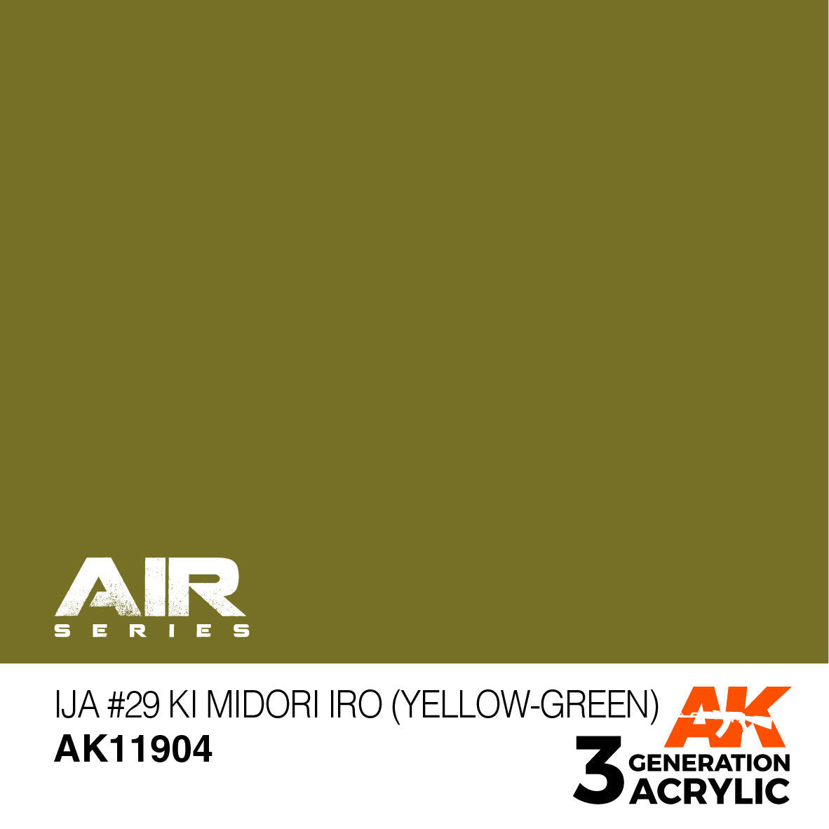 AK Interactive 3G Acrylic IJA #29 KI Midori IRO Yellow-Green AK11904