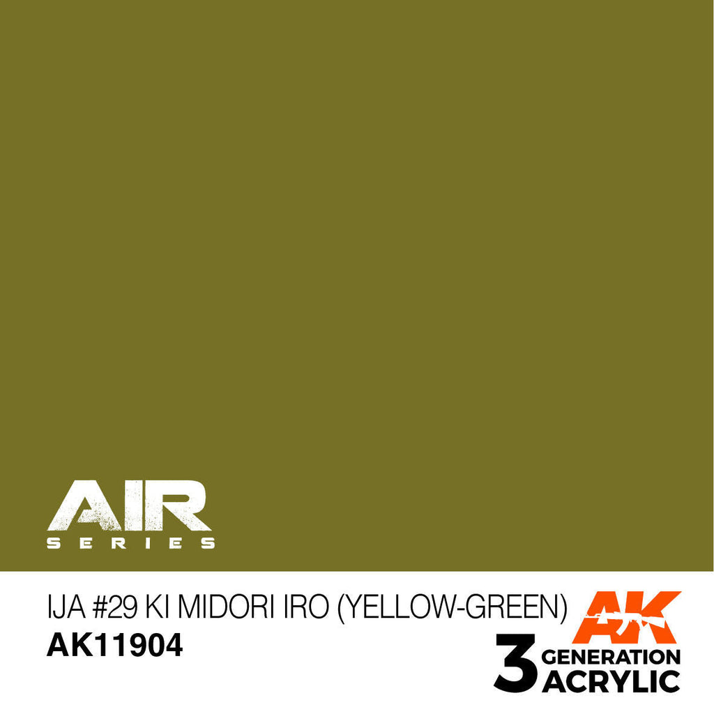 AK Interactive 3G Acrylic IJA #29 KI Midori IRO Yellow-Green AK11904
