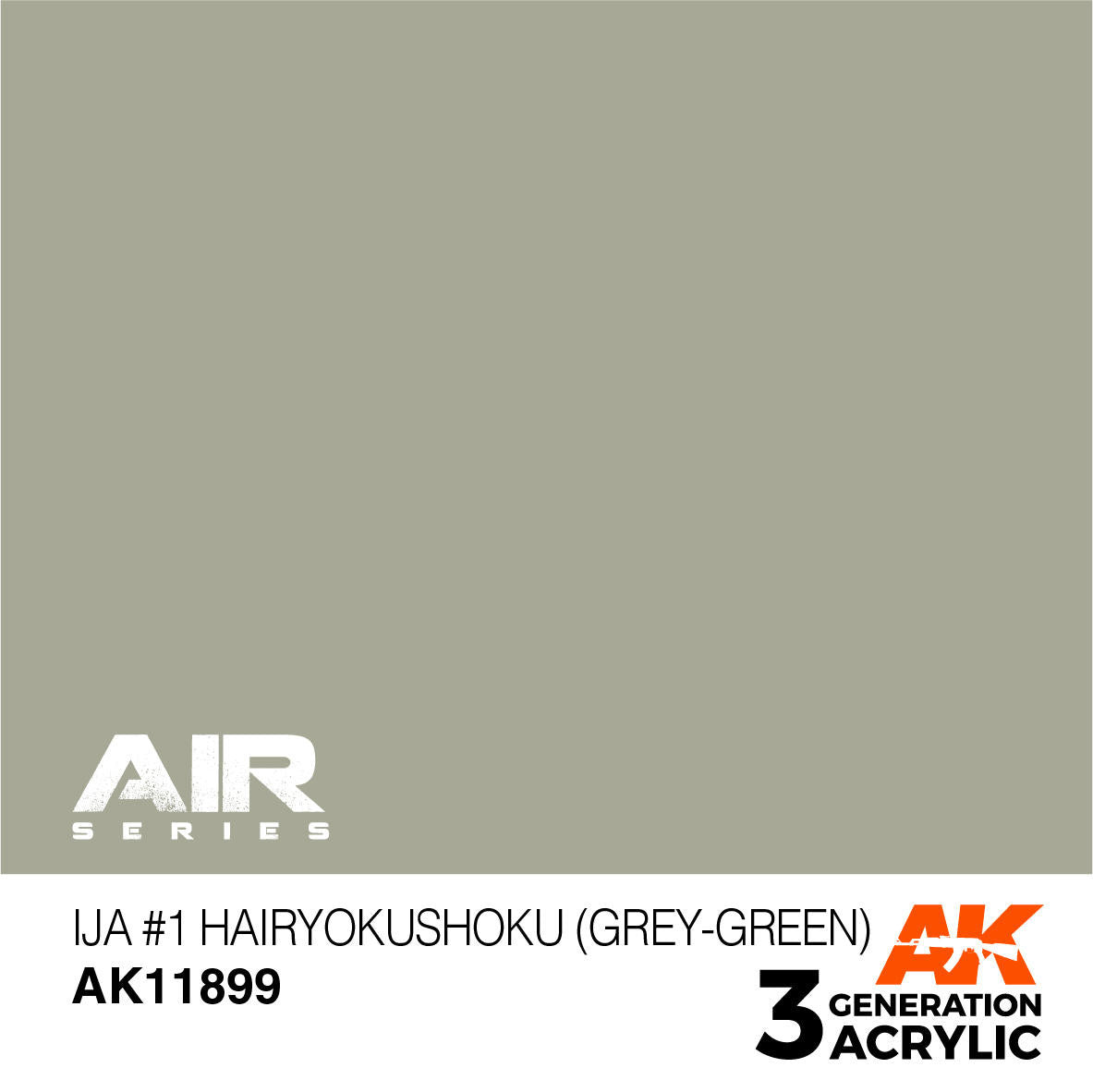 AK Interactive 3G Acrylic IJA#1 Hairyokushoku Grey-Green AK11899