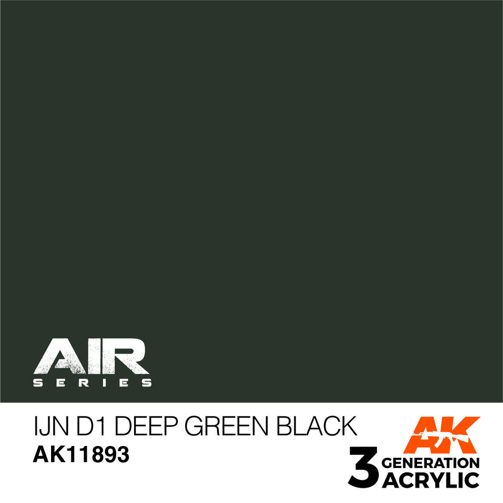 AK Interactive 3G Acrylic IJN D1 Deep Green Black AK11893