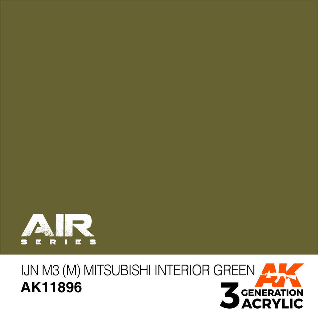 AK Interactive 3G Acrylic IJN M3 M Mitsubishi Interior Green AK11896