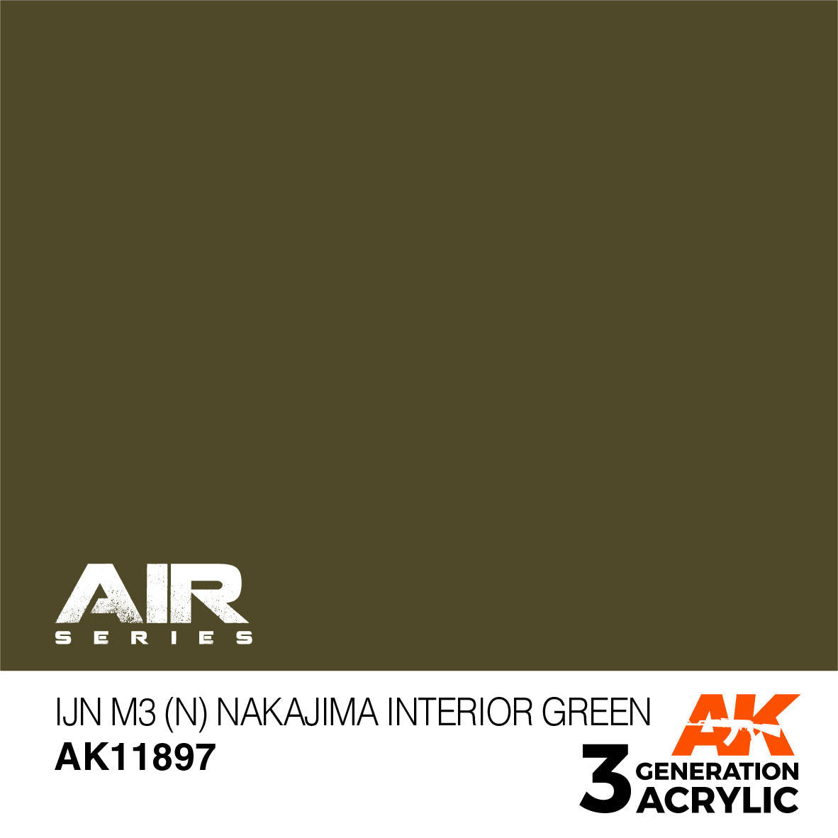 AK Interactive 3G Acrylic IJN M3 N Nakajima Interior Green AK11897