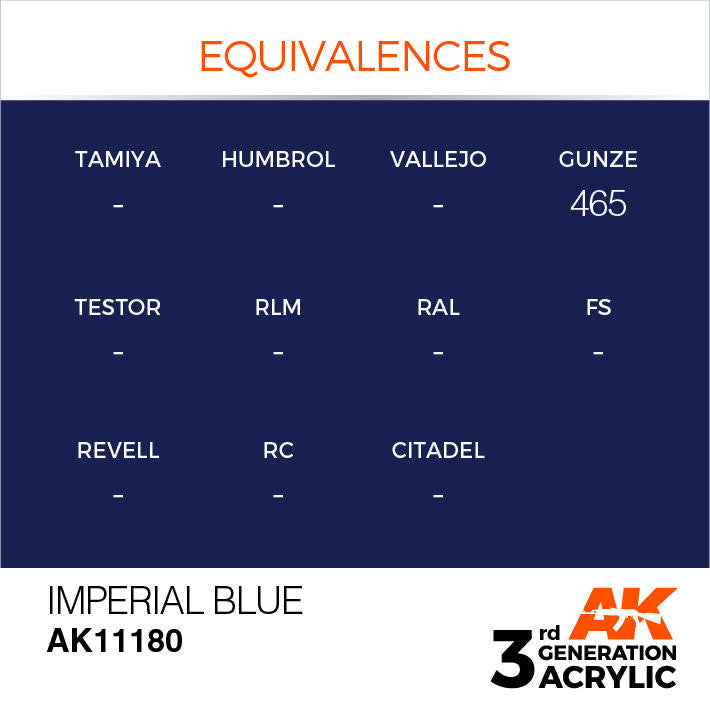 AK Interactive 3G Acrylic Imperial Blue AK11180