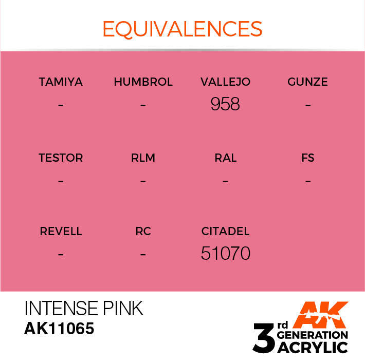AK Interactive 3G Acrylic Intense Pink AK11065
