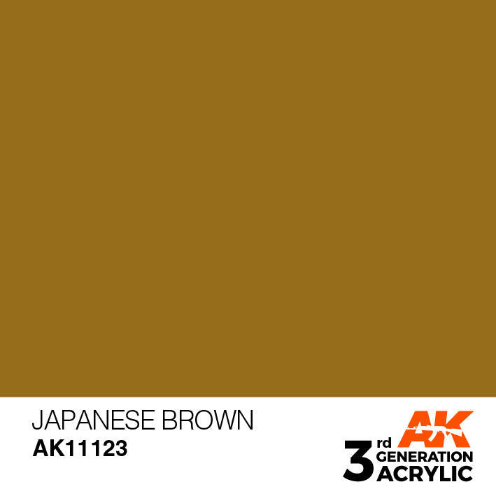 AK Interactive 3G Acrylic Japanese Brown AK11123