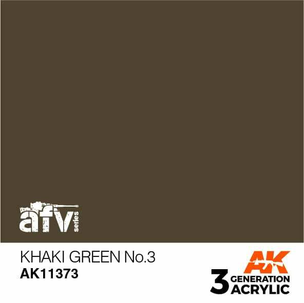 AK Interactive 3G Acrylic Khaki Green No.3 AK11373
