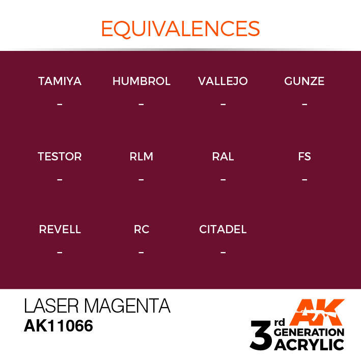 AK Interactive 3G Acrylic Laser Magenta AK11066