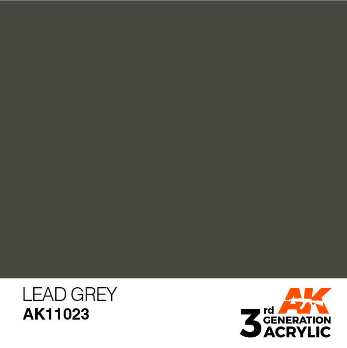 AK Interactive 3G Acrylic Lead Grey AK11023