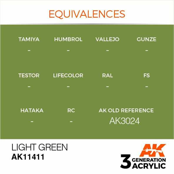 AK Interactive 3G Acrylic Light Green AK11411