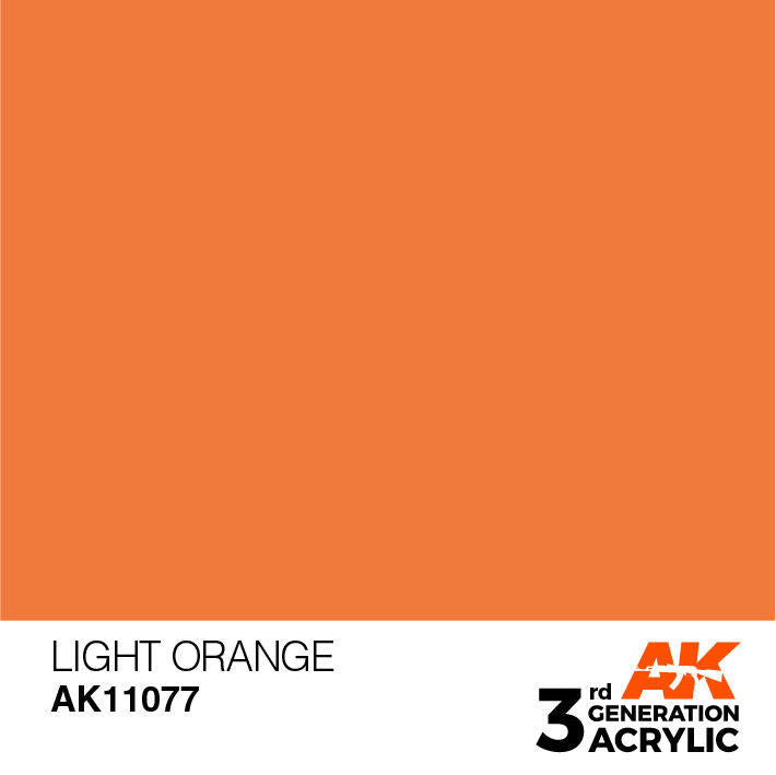 AK Interactive 3G Acrylic Light Orange AK11077