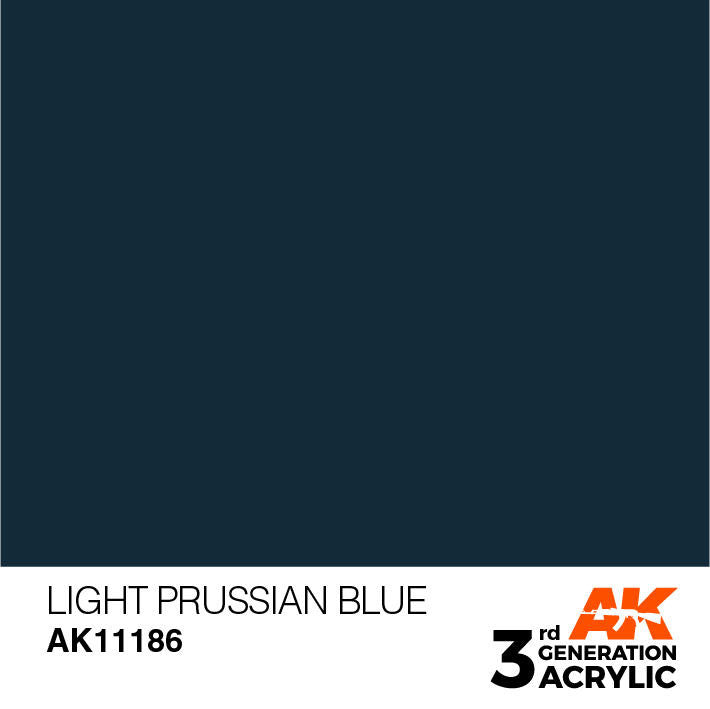AK Interactive 3G Acrylic Light Prussian Blue AK11186