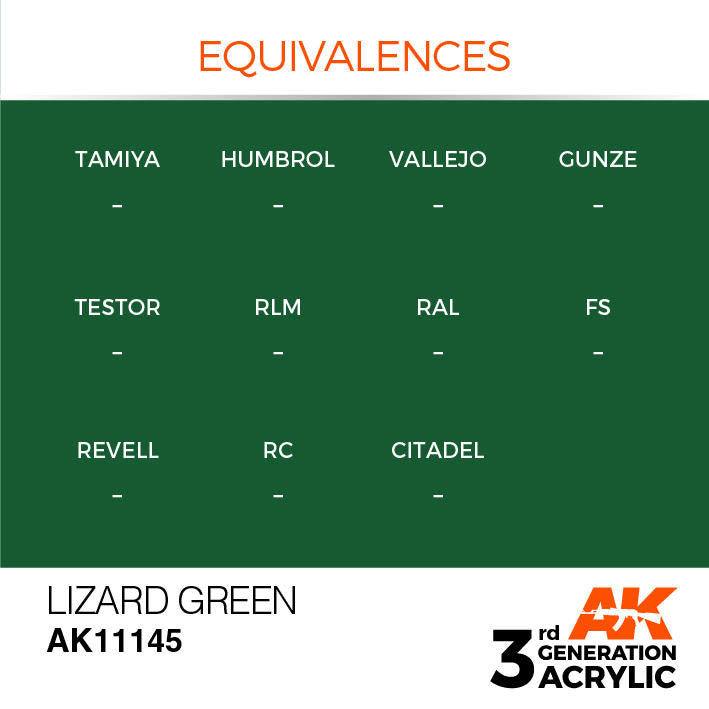 AK Interactive 3G Acrylic Lizard Green AK11145