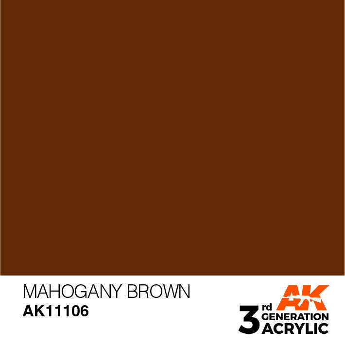 AK Interactive 3G Acrylic Mahogany Brown AK11106