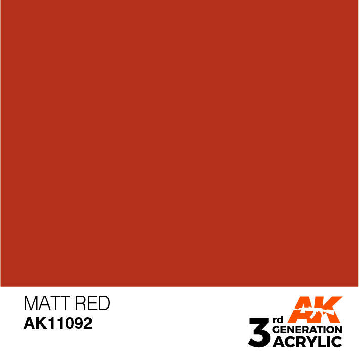 AK Interactive 3G Acrylic Matt Red AK11092