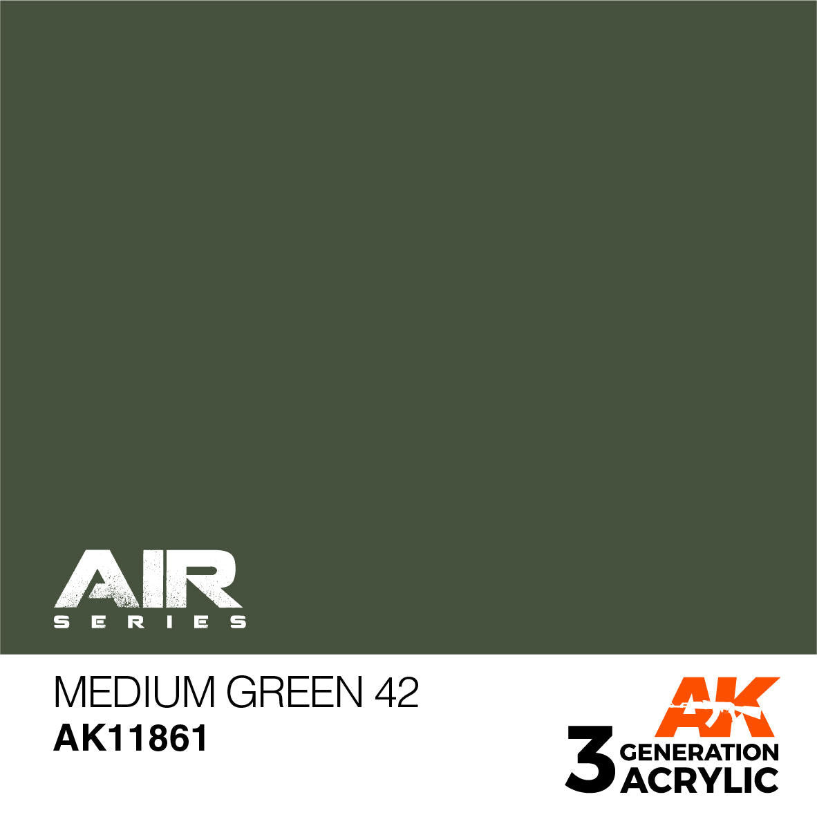 AK Interactive 3G Acrylic Medium Green 42 AK11861