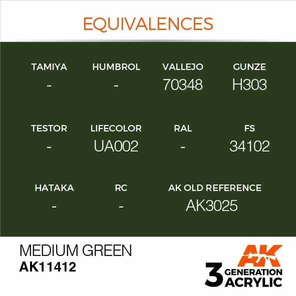 AK Interactive 3G Acrylic Medium Green AK11412