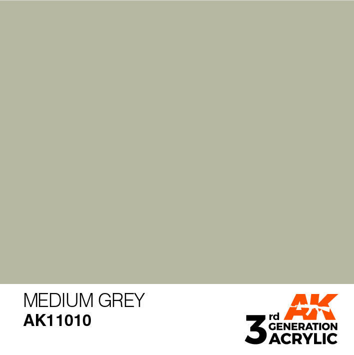 AK Interactive 3G Acrylic Medium Grey AK11010