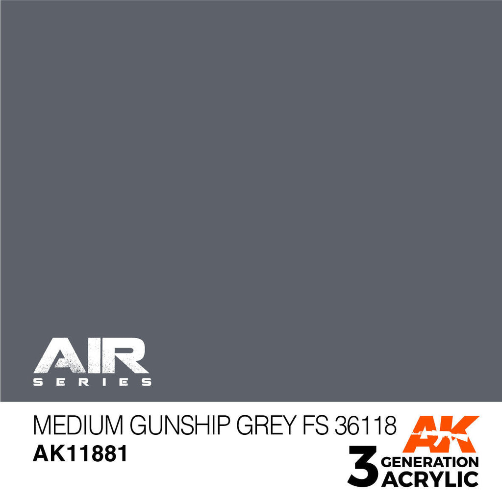 AK Interactive 3G Acrylic Medium Gunship Grey FS 36118 AK11881