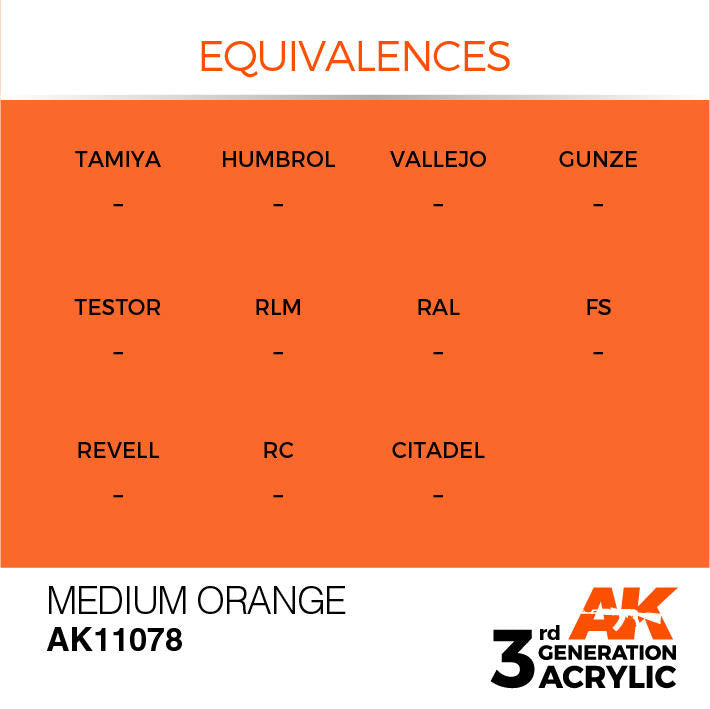 AK Interactive 3G Acrylic Medium Orange AK11078
