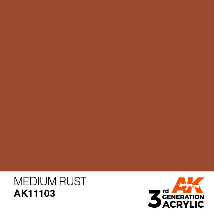 AK Interactive 3G Acrylic Medium Rust AK11103