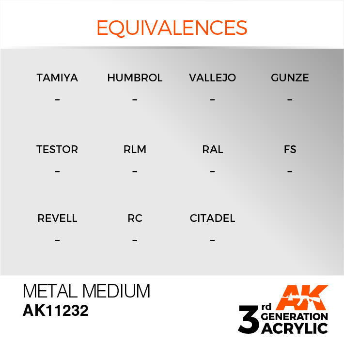 AK Interactive 3G Acrylic Metal Medium AK11232